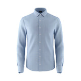Water Crescent Blue Cotton Shirt
