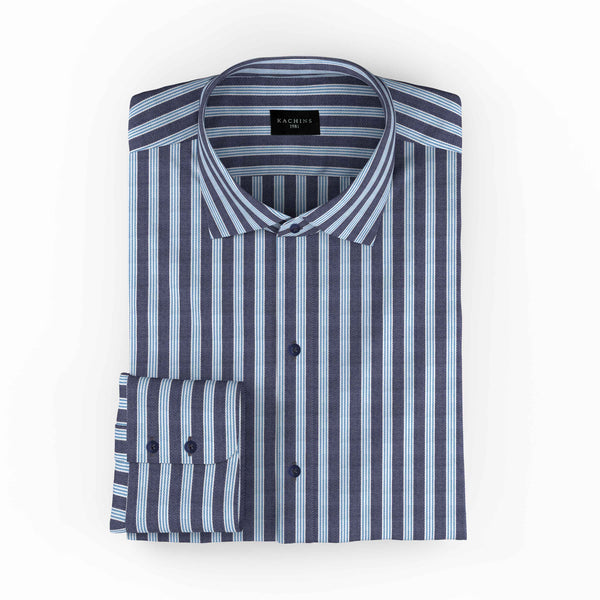 Tripod Touch Blue Striped Shirt