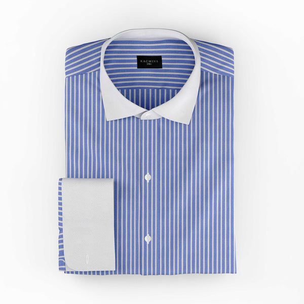 Aqua Burst Blue Cotton Shirt