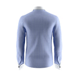 Aqua Burst Blue Cotton Shirt