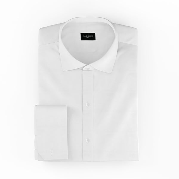 White Snow Solid Cotton Shirt