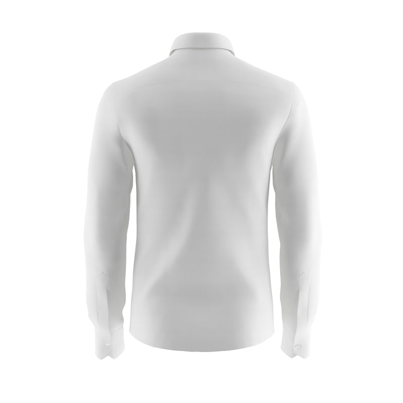 Two Shades of White Cotton Oxford Shirt