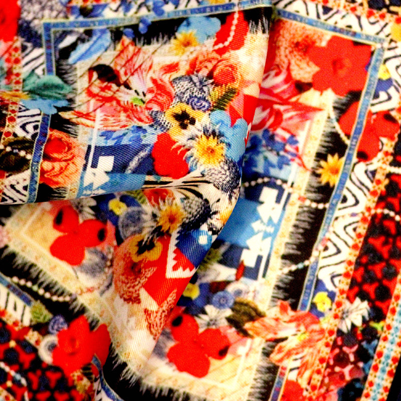 Multi-colored Printed Pocket Square