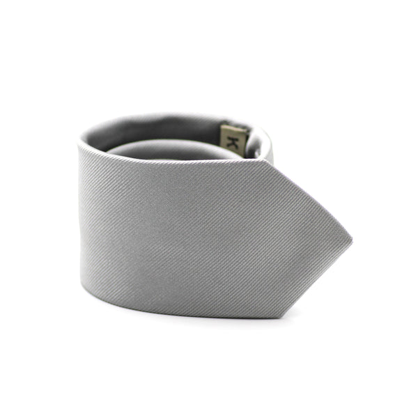 Grey Self-design Tie