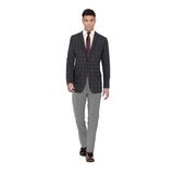 Iron Ore Grey Checks Blazer