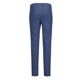 Agean Streaks Blue Striped Suit