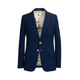 Millenium Dye Blue Striped Holland & Sherry Suit