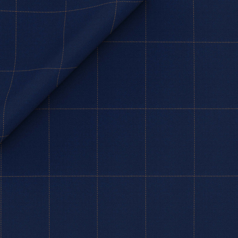 Ultramarine Blue Checks Holland & Sherry Suit