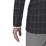 Iron Ore Grey Checks Blazer