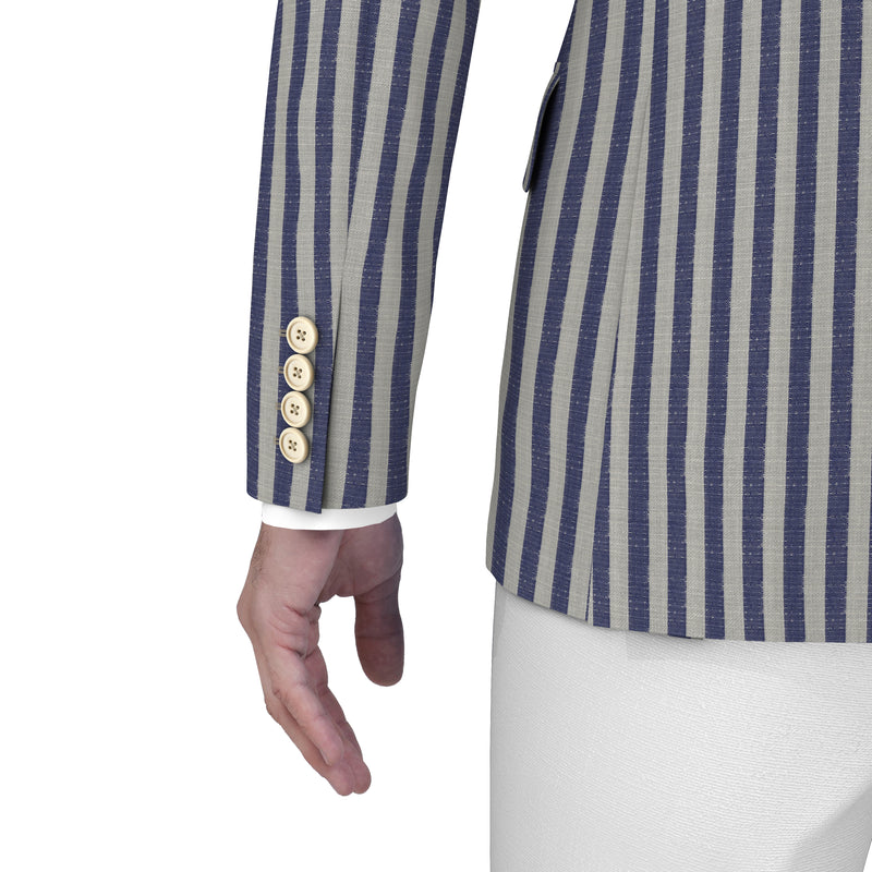 Villa Rufolo Blue & White Scabal Blazer