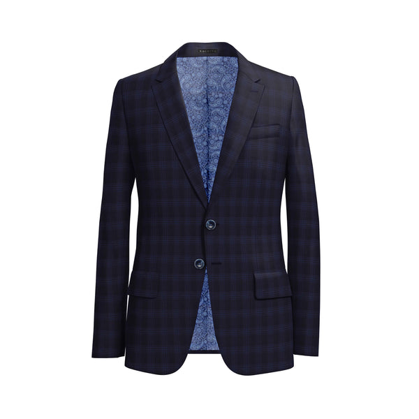 Pacific Blue Checks Vitale Barberis Canonico Suit