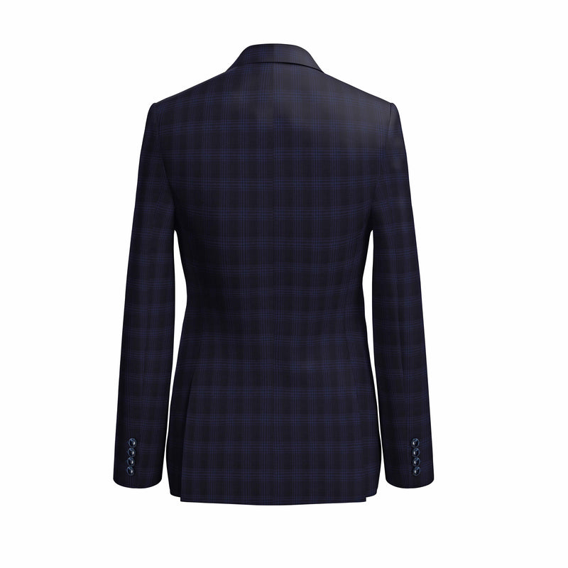 Pacific Blue Checks Vitale Barberis Canonico Suit