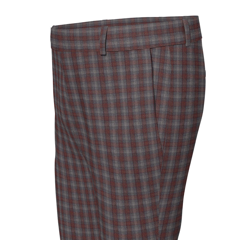 Alizarin Apollo Maroon-Grey Trousers