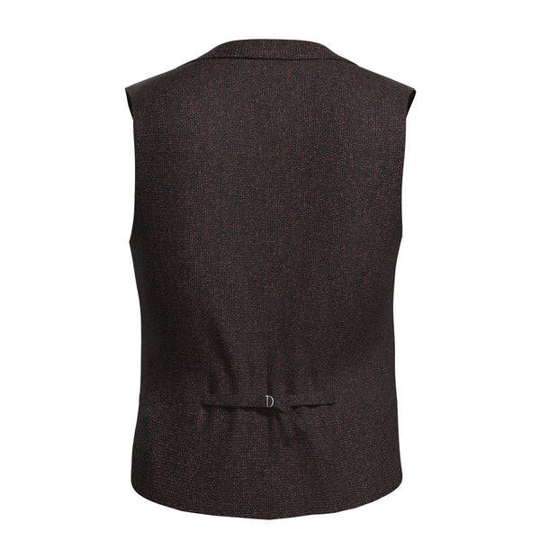 Midnight Mahogany Black Waistcoat