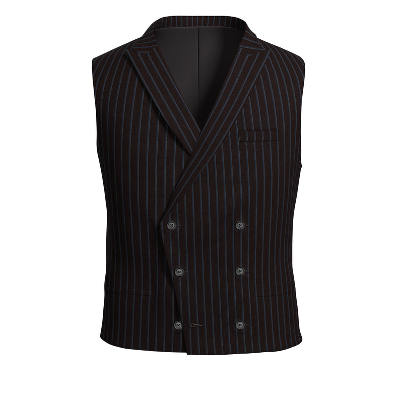 Mountain Village Brown Striped Waistcoat