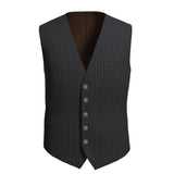 Dusty Duo Grey Striped Waistcoat