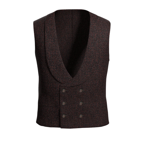 Midnight Mahogany Black Waistcoat